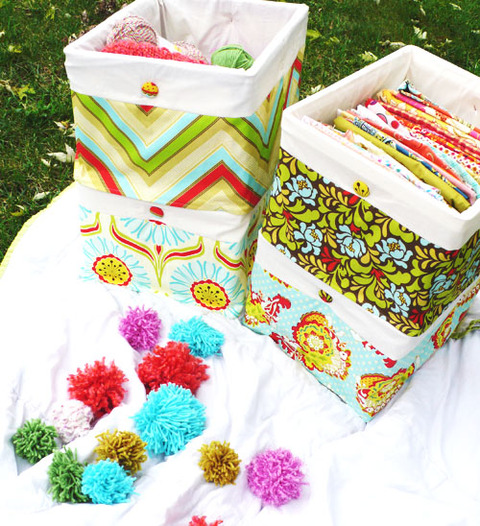 Weekend Project: Fabric Covered Crates