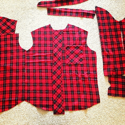 On My Sewing Table - Plaid Archer [Grunge Sew-a-Long]