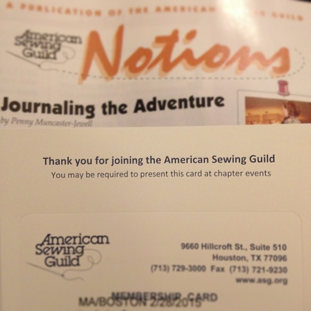 American Sewing Guild: Are You a Member?