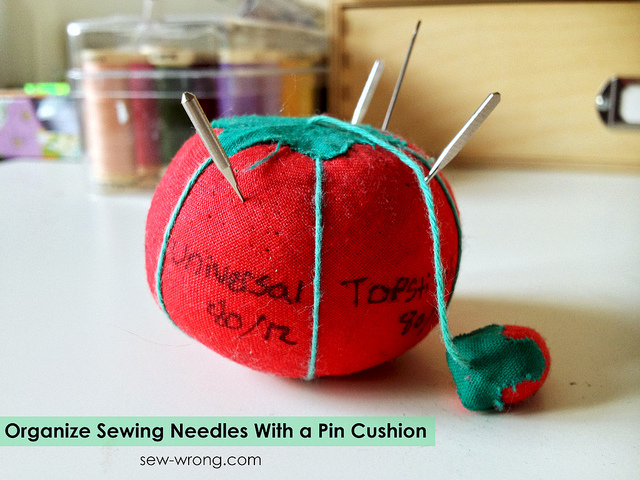 Organize Sewing Machine Needles With a Pincushion